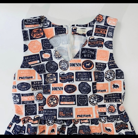 Anthropologie Dresses Maison Julespostage Stamp Print Dress Xl